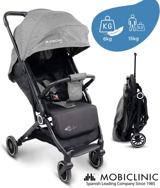 Mobiclinic Trip - Kinderwagen - Buggy - Compact - Inklapbaar - Wandelwagen - Enkele hendel - Voor op reis - Verstelbare voetensteun - Opvouwbare kinderwagen - Trip van Mobiclinic