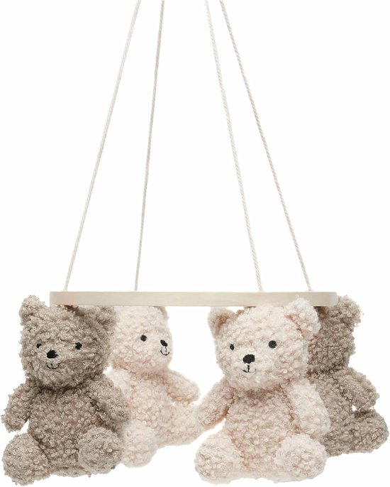 Mobiel - Teddy Bear - Olive Green/Naturel - Voor Meisjes en Jongens - Voor Babybed en Kinderbed - Teddyberen