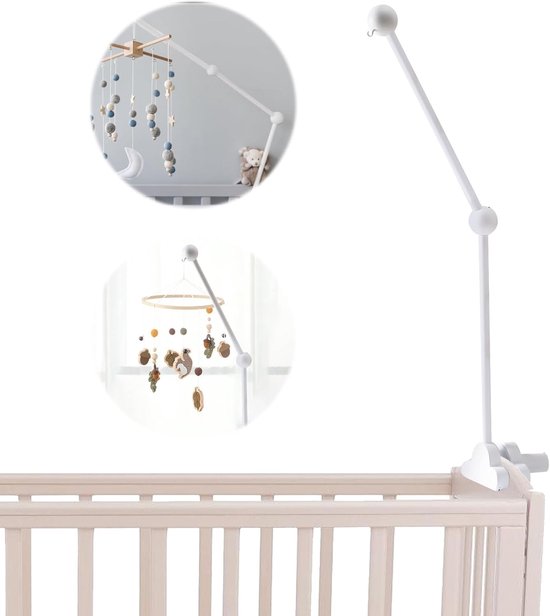Mobiele Houder voor Baby's - Beweegbare Standaard van Hout - Baby- en Kindersbed