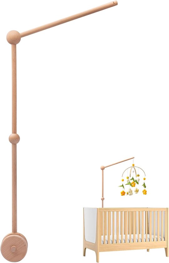 Mobile Support Holder Houten Baby Mobiel Houder Decoratie Babykamer Verzorgings Tafel Installeer Babybedje Mobiel Houder Houten Baby Mobiel Houder Voor Het Ophangen Van Speelgoed Klokkenspel