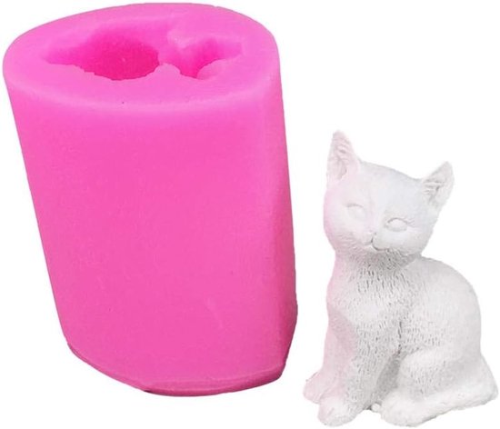 Mold, 3D kleine kattenbakvorm, doe-het-zelf siliconen vorm voor het maken van taarten, zeep, pudding, bonbons en ander kunsthandwerk