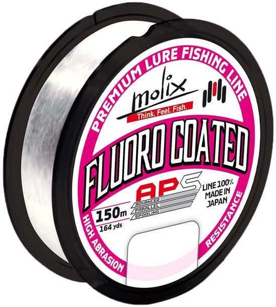 Molix Fluoro Coated Aps Flurocarbon 150 M Zilver 0.133 mm van Molix