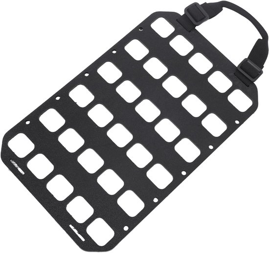Molle Organizer Paneel Zwart met Handvat, Polypropyleen Vaste Gaten Ontwerp voor Muur Koffer Backpack