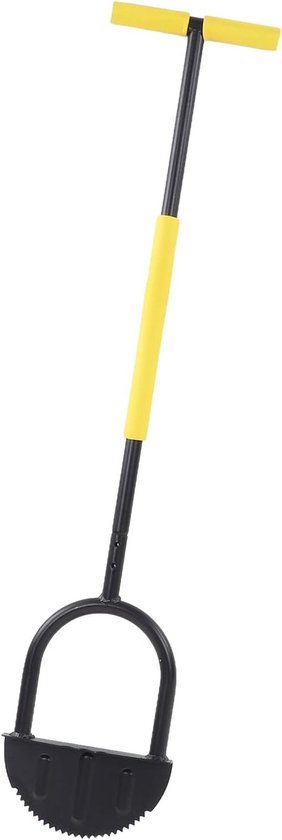Moon Lawn Edger Handmatige trimschop Breed voetplatform Koolstofstaal met hoge hardheid voor landschappen Oprit Bloembedden Trottoirs Patio's met T-greep