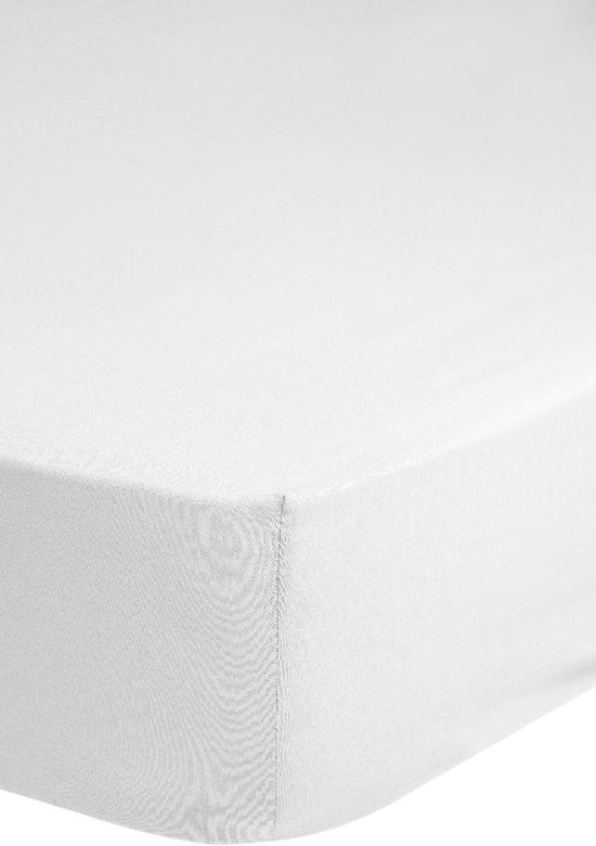 Morning Hoeslaken Jersey Katoen Stretch 30cm Hoge Hoek - white 140x200cm