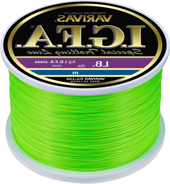 Morris Varivas Monofilament Vislijn I.g.f.a. Speciale Tolling Line Groen 80lb 1000m Japan Invoer