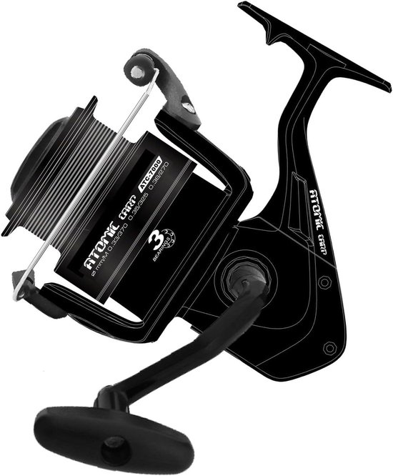 Moulinet Carpe Atomic Carp Atc-7000 - 590g - R.4.5:1 - Geschikt voor karpervisserij - ShopVlot