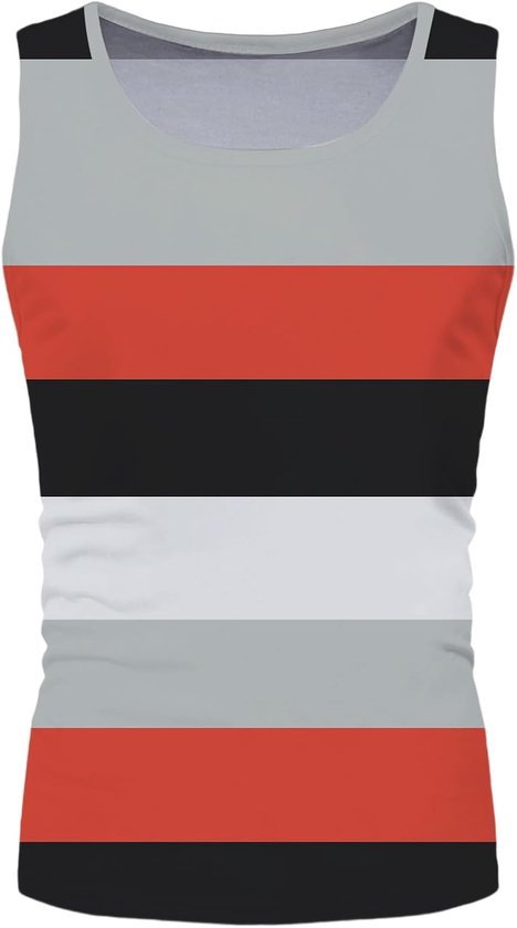Mouwloze zomertanktop voor heren, grafische tanktops, mouwloze sportshirts, standaard pasvorm, ronde hals, ademend en comfortabel