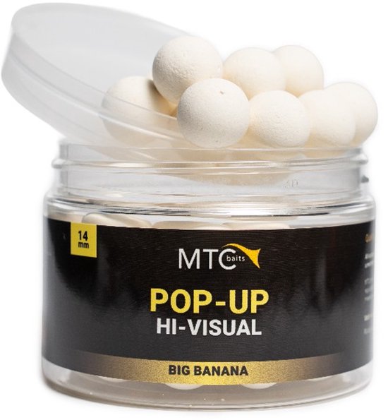 MTC Baits Big Banana Pop-Up Hi-Visual 14mm van Merkloos