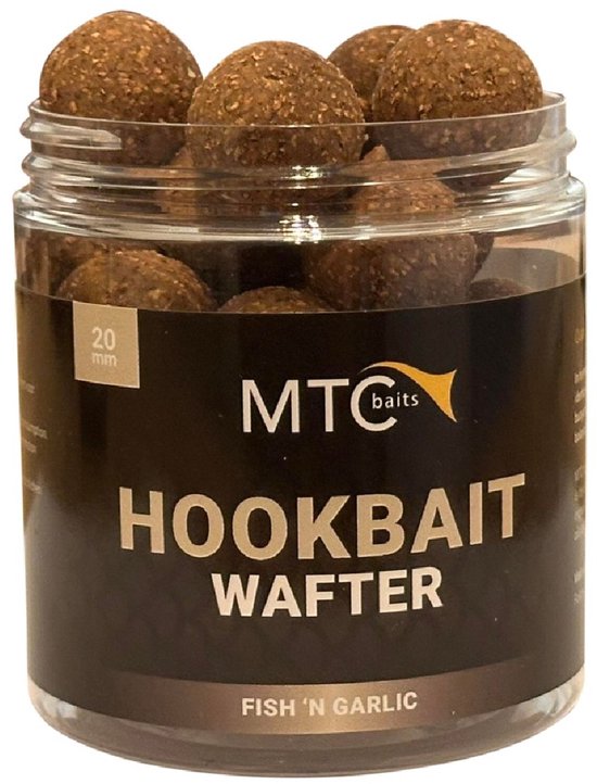 MTC Baits Fish 'n Garlic Hookbait Wafter 20mm van Merkloos