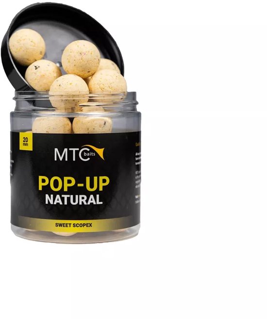 MTC Baits - Pop-Up Hi-Natural - Sweet ScopeX - 20 mm - Aas