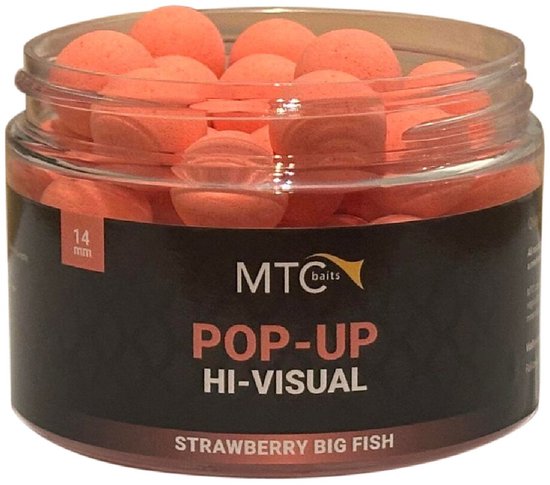 MTC Baits Pop-up Hi-visual Strawberry Big Fish