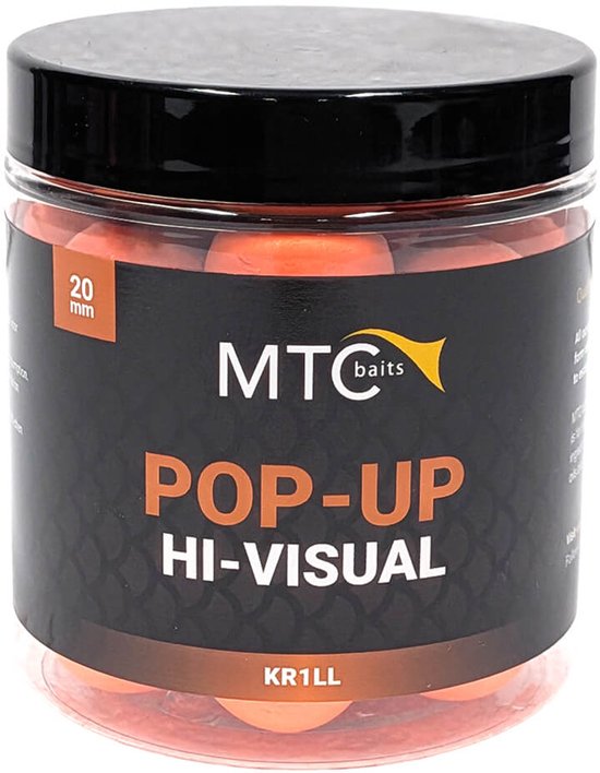 MTC Baits - Pop-Up - High Visual KR1LL 20 mm - Aas