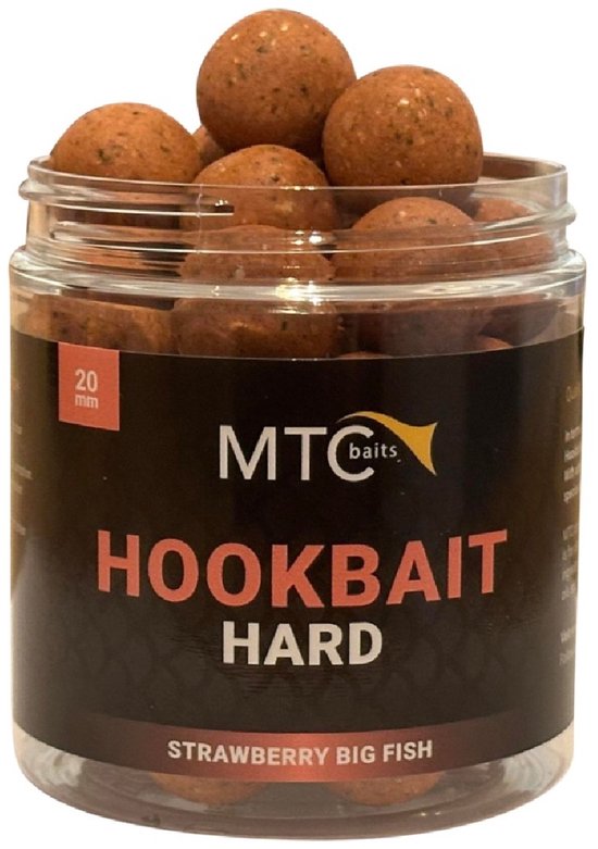 MTC Baits Strawberry Big Fish Hard Hookbait 20mm van MTC Baits