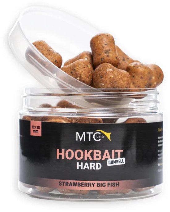 MTC Baits Strawberry Big Fish - Hookbait Wafter Dumbell - 12x18 mm