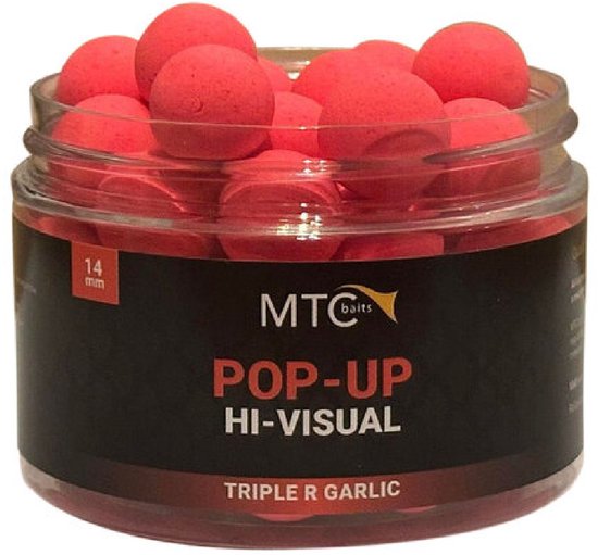 MTC Baits Triple R Garlic Pop-Up Hi-Visual 14mm van MTC Baits