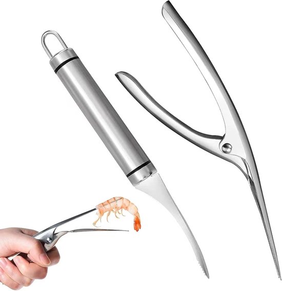 Multifunctioneel Garnalenmes - Schillen-Schalen-Reinigen - Zeevruchten Garnalen Reinigingsgereedschap - Keukenhulpje . van Merkloos