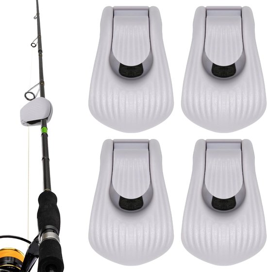 Multifunctionele 4-delige Hengelclips voor het Organiseren van Visspullen, Geschikt voor Casting, Spinning en Vliegvissen