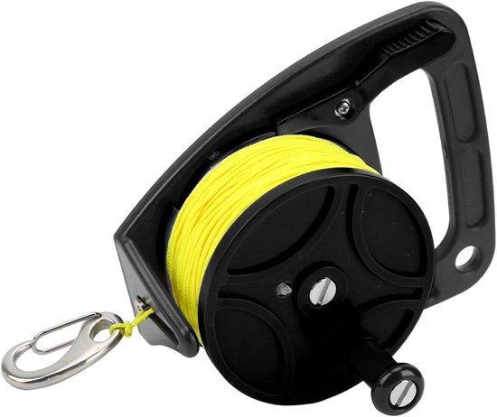 Multifunctionele Duiklijn met Duwstop, 83M Heavy Duty Nylon Reel voor Duiken, Snorkelen en Kayak Veiligheid van Merkloos