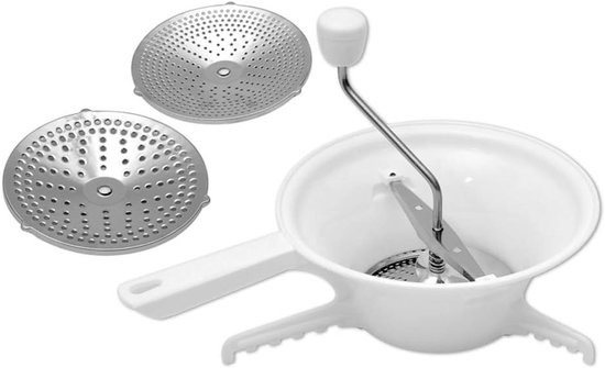 Multifunctionele Handmatige Voedselmolen voor Tomatensaus, Groenten, Fruit en Salades - Ideaal voor de Keuken 34×23×11