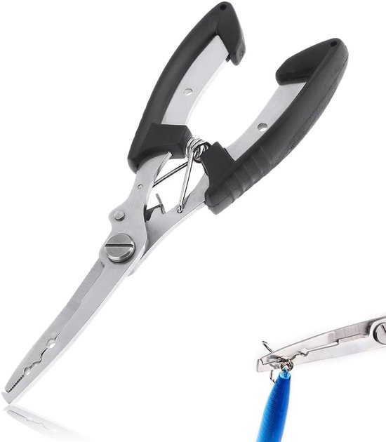 Multifunctionele RVS Vistang met Sheath - Onthaker, Lijnknipper en Loodknipper voor Vissers - Roestvrij en Corrosiebestendig, Ideaal voor Vissport en Tackle Sets