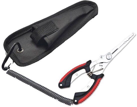 Multifunctionele vistang - 1 stuk, 16x5,3 cm, haakverwijderaar met veiligheidskoord.