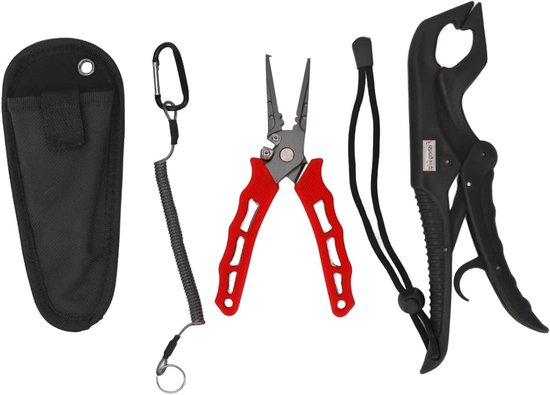 Multifunctionele vistang Fish Lip Gripper Fishing Assistant Tool Mannen Geschenken voor Ice Lake Fishing van Merkloos