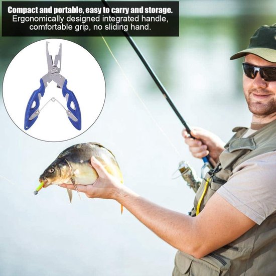 Multifunctionele Vistang Lijn Snijder Haak Vis Remover Gebruik Tang Schaar Vissen Accessoires van JSHANMEI