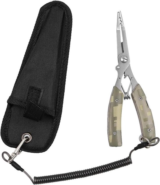 Multifunctionele vistang met ABS-handvat - Roestvrijstaal - Lichtgewicht - Lijnsnijder en haakverwijderaar van Merkloos