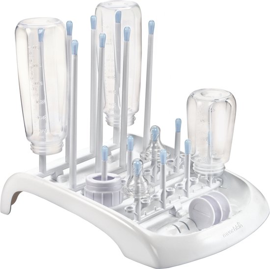 Munchkin Deluxe Droogrek voor Flessen - Flessendroogrek - Afdruiprek voor Afwas - Universeel te gebruiken van Munchkin