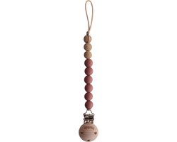 Mushie Speenkoord EVA - Redwood / Hout (look) - 100% siliconen kralen van Mushie