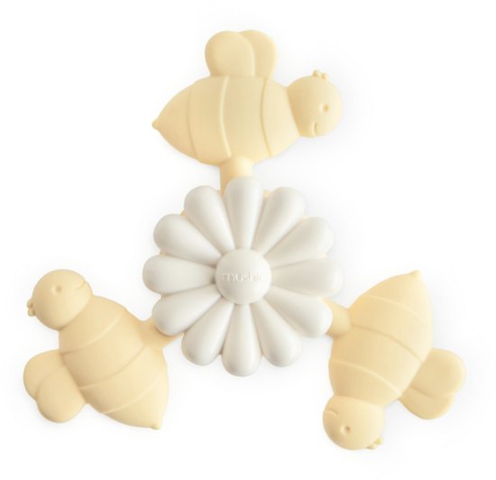 Mushie - Suction - Spinner - Toy - Spinner Bee van Merkloos