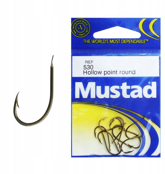 Mustad Classic SP Haak 4 - Cyaanblauw - 10 Stuks