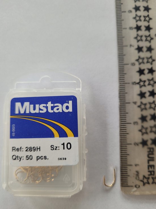 Mustad Haken 289H Maat 10 Goud 10 Stuks van Mustad