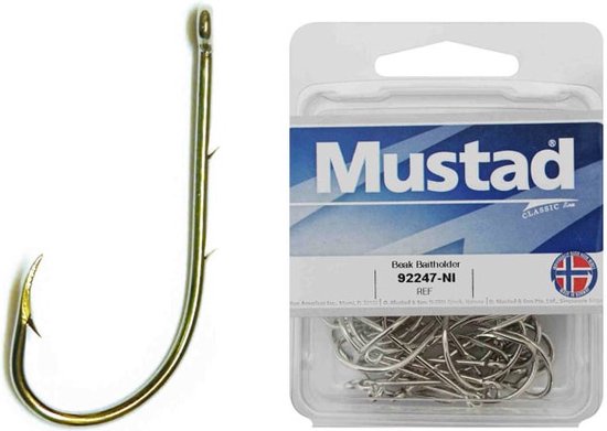 Mustad Zoutwater vishaak - Haakmaat 8 - 50 stuks van Must