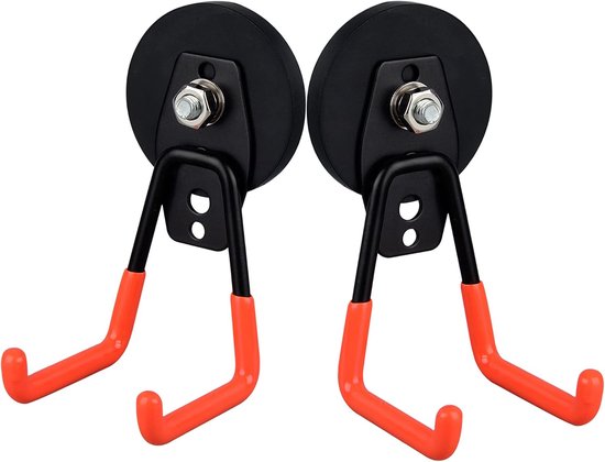 MUTUACTOR Heavy Duty Magnetic Hook Double Hook Magnetic Storage Hook 2 Pieces for Hanging Strong Metal Hooks for - ShopVlot