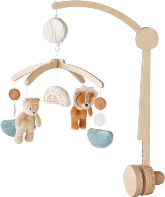 – Muziekmobiel – Bali, Moka & Snow – Brahms-melodie – Compatibel met wiegje, ledikant en park – Ideaal vanaf de geboorte om je baby te kalmeren