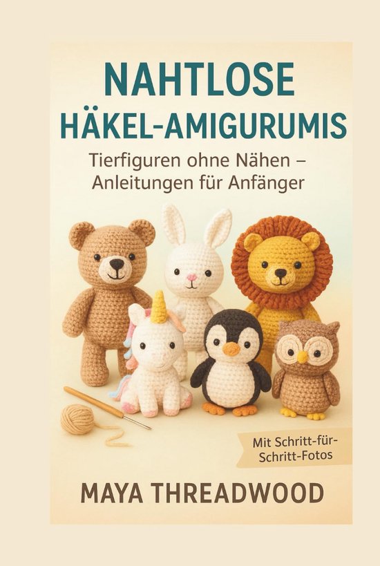 Naadloze Amigurumi - Huisdieren Haken - Hobby Boek - Zonder Naaiwerk - 147 Pagina's van Merkloos