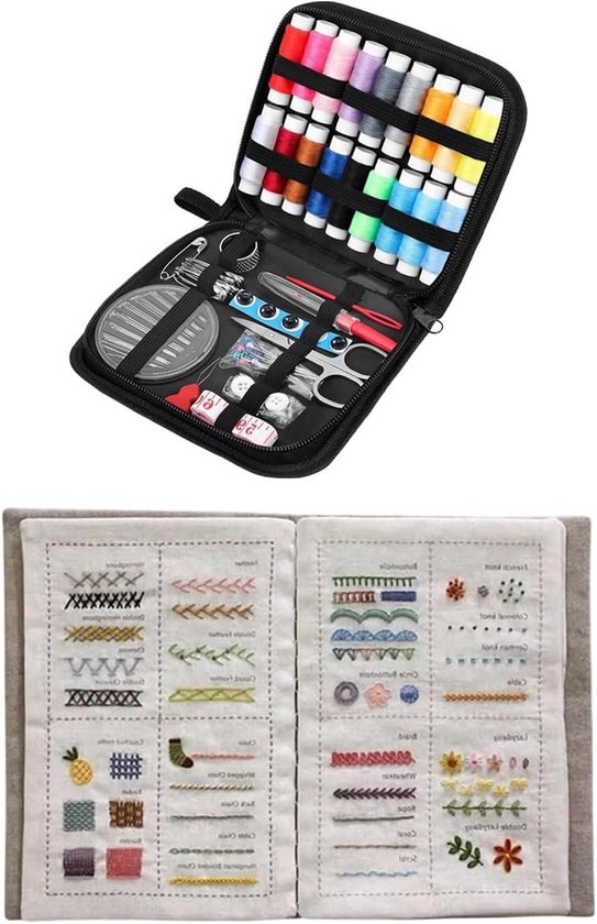 Naaiboek Borduren - Handwerk Set - Creatief Leren - Stapsgewijze Instructies - 20.5 x 15.5 cm - Niet gespecificeerd