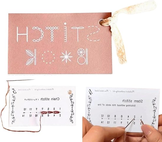 Naaibok Set - Handwerk Boek - Creatieve Inspiratie - Stapsgewijze Instructies - 15 x 8 x 1 cm - Niet gespecificeerd van Merkloos