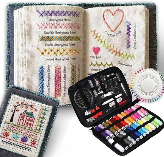 Naaihandleiding Borduren - Doe-het-zelf Set - Beginners Leren - Voorgedrukte Patronen - 10 Pagina's van Merkloos