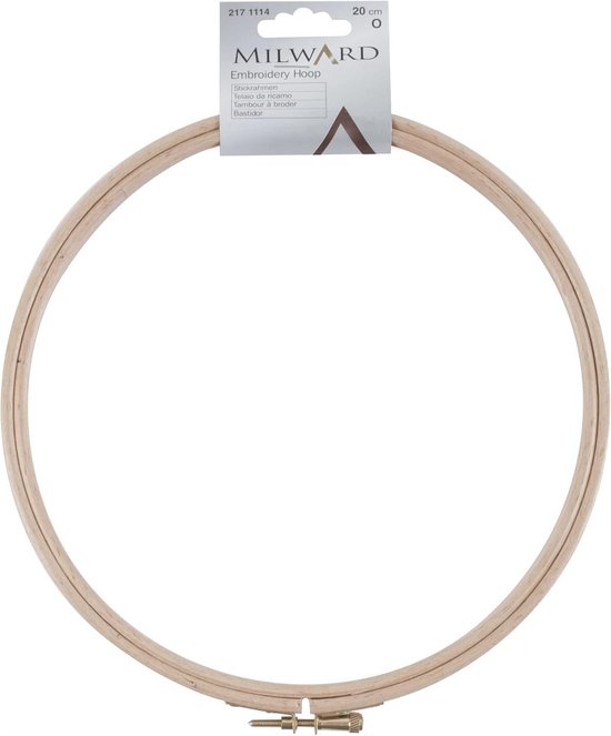 Naaispoel - Houten spoel - Handwerk - Zacht kort model - Diameter 20 cm - Hout van Merkloos