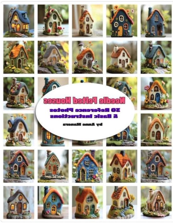 Naaldvilten Huisjes Gids - Vilt Huis Boek - Creatief Huisjes Maken - 30 Referentiefoto's - 86 Pagina's - Niet gespecificeerd van Merkloos