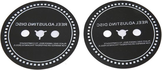 Nab HUB Adapter Spacer voor Reel to Reel Tape Recorder Siliconen Reel Aanpassingsschijf Zwart (1mm) - Set van 2 van DIGITNOW!