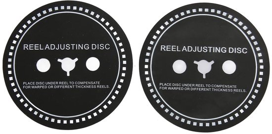 Nab HUB Adapter Spacer voor Reel to Reel Tape Recorders, 2 STKS Siliconen Reel Instelschijf voor Reel to Reel Tape Recorder Zwart (0,9 mm) van Tihebeyan