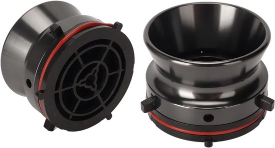 Nab Hub Adapters 10in Reel to Reel Tape Recorders voor Studer ReVox Akai Teac Aluminium (Grijs) - 1 Paar van Merkloos