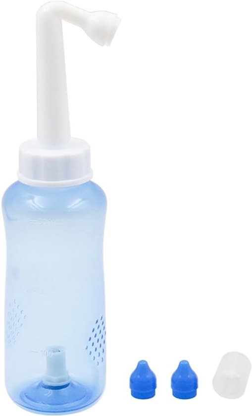 Nasal Rinse Set voor Neusspoeling, 300 ml Fles voor Neusirrigatie, Drukspoeling voor Volwassenen, BPA-vrij en Effectieve Neusverzorging