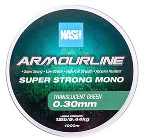 Nash Baseline 1000 M Monofilament Transparant 0.350 mm van Nash