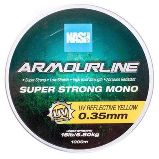 Nash Baseline 1000 M Monofilament Transparant 0.400 mm van Nash