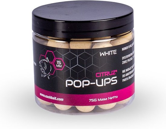 Nash Citruz Pop Ups White 12mm 75gr